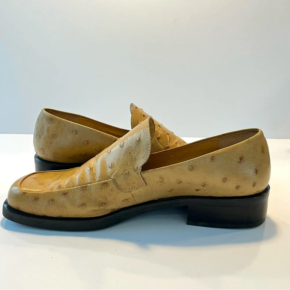 Franco Sarto Women’s Tan Leather Loafers Size 8.5